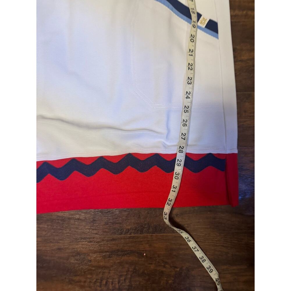 Simply Southern Drew Sleeveless Dress White Red Blue Ribbed Beach Women’s M - Picture 6 of 7
